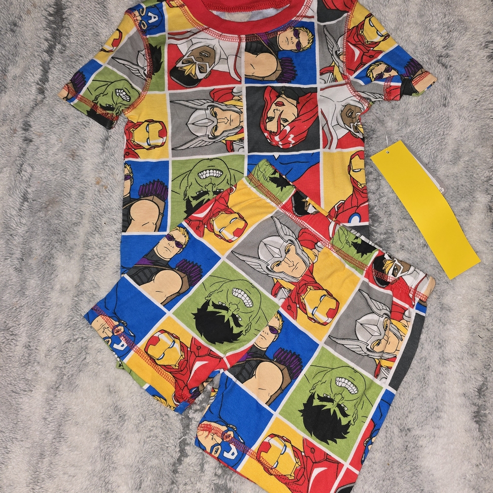 Colorful Superhero Pajama Set